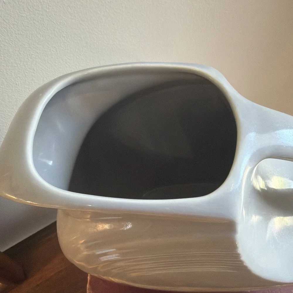 Vintage Fiesta Large Disk Gray Pitcher 7.5